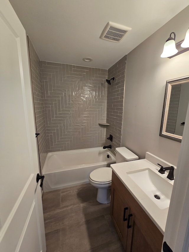 20223 32 Mile Rd, Armada, MI 48005 - full bath featuring shower / washtub combination, vanity, and toilet