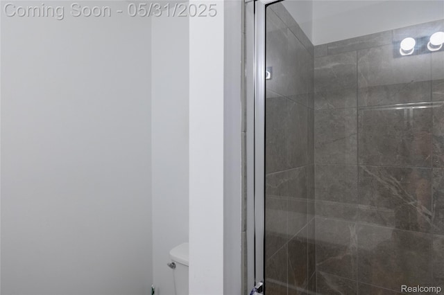 3217 Chambers W Unit 87, Wixom, MI 48393 - bathroom featuring toilet and a shower stall
