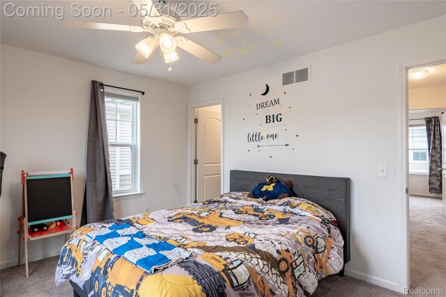 3217 Chambers W Unit 87, Wixom, MI 48393 - bedroom featuring carpet floors and multiple windows