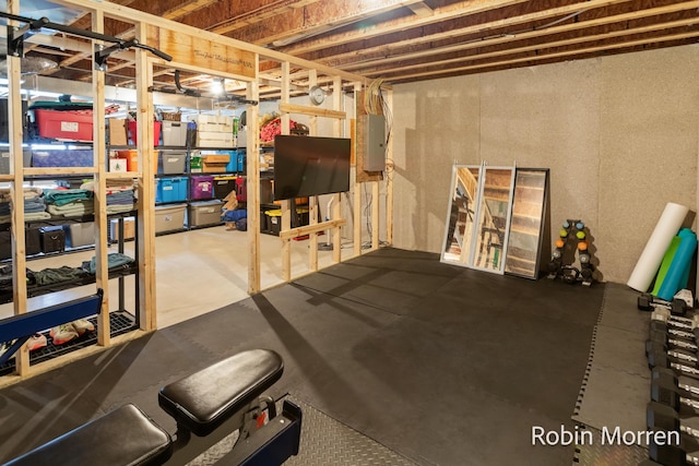11648 Everette Ave, Allendale, MI 49401 - unfinished basement featuring electric panel