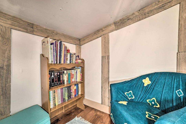 4290 Clark St, Lewiston, MI 49756 - living area featuring wood finished floors