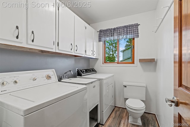 36963 Heatherton Dr, Farmington, MI 48335 - laundry area featuring independent washer and dryer and dark wood finished floors