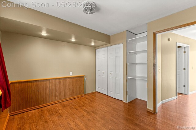 2390 Mcgee, Westland, MI 48186 - unfurnished bedroom featuring wood finished floors