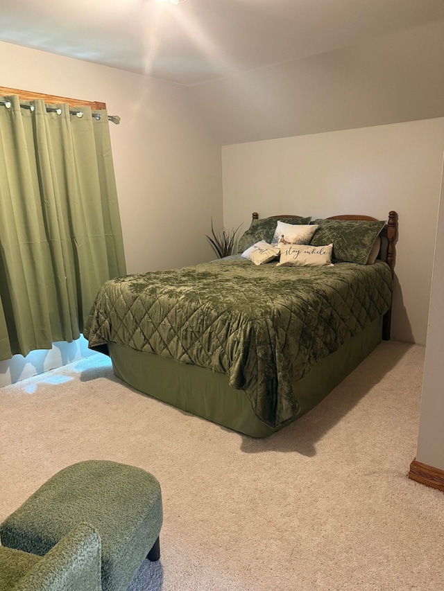 6523 Jones Rd, North Branch, MI 48461 - carpeted bedroom with vaulted ceiling
