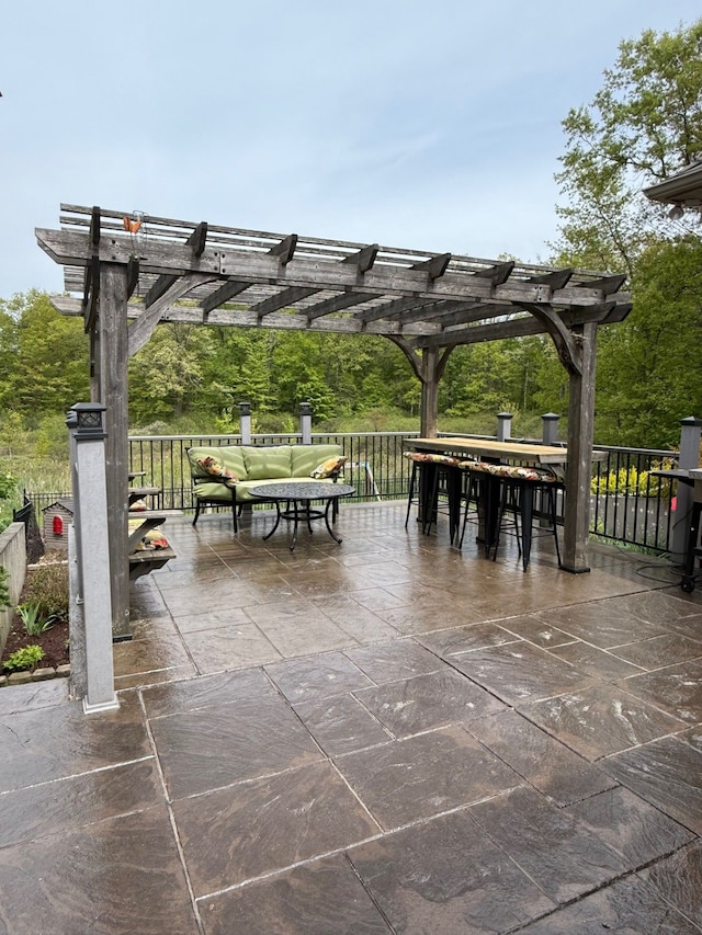 6523 Jones Rd, North Branch, MI 48461 - view of property's community with a pergola and outdoor dining area