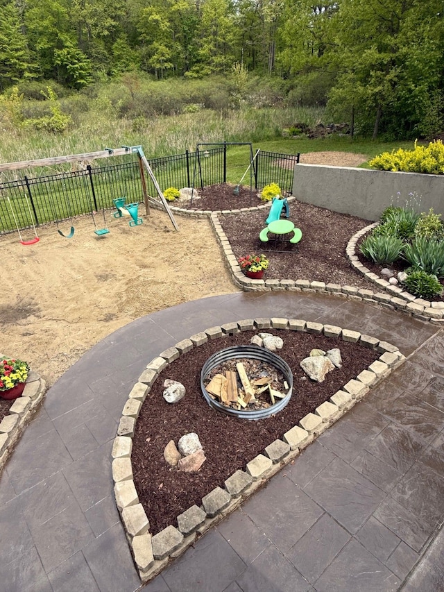 6523 Jones Rd, North Branch, MI 48461 - view of yard featuring a playground