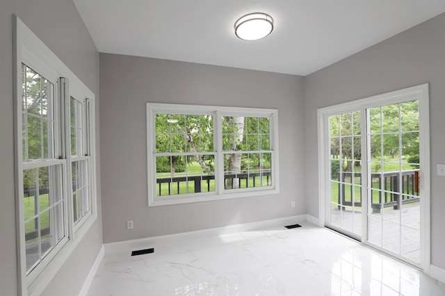 4116 Split Rail Dr, Fenton, MI 48430 - spare room with marble tiled floors and baseboards