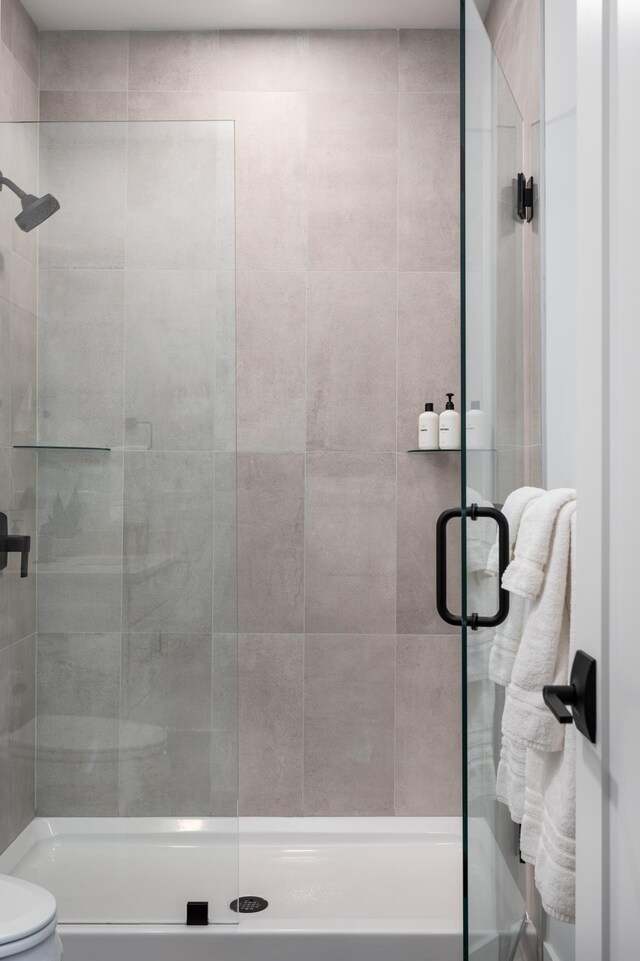 222 E State St, Traverse City, MI 49684 - bathroom featuring toilet and a stall shower