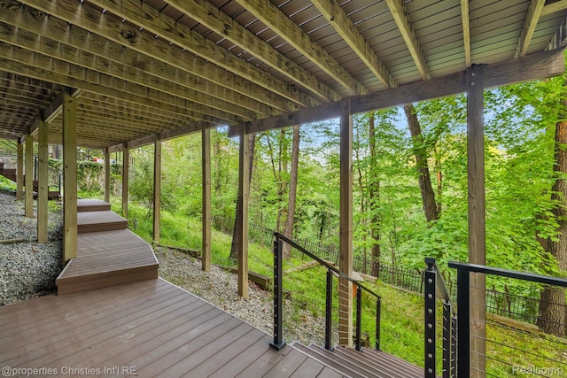 7371 Lindenmere Dr, Bloomfield Hills, MI 48301 - view of wooden terrace