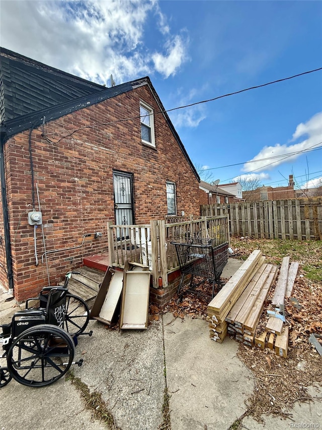 15898 Asbury Park, Detroit, MI 48227 - back of house with brick siding