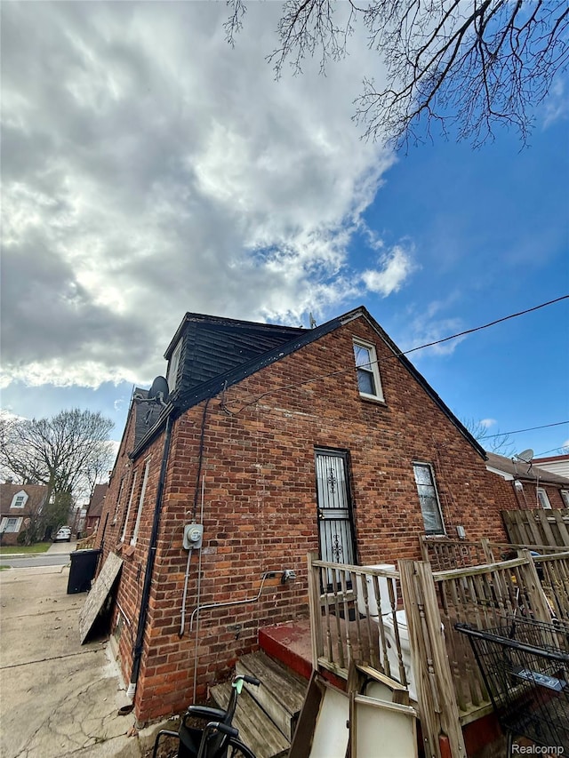 15898 Asbury Park, Detroit, MI 48227 - view of side of home featuring brick siding