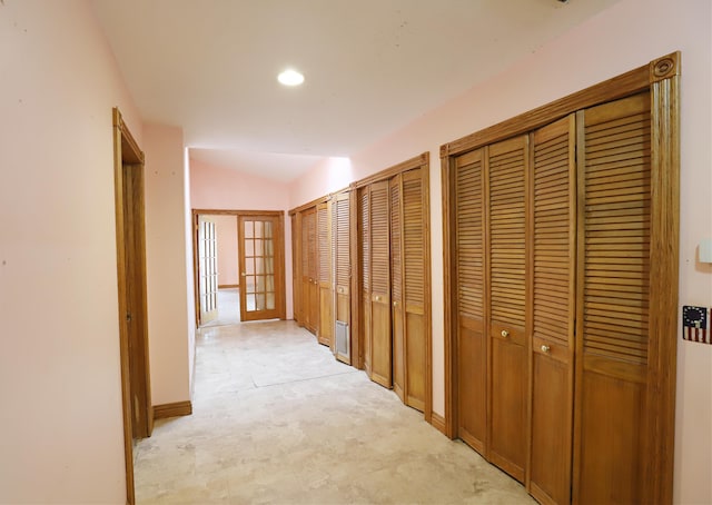 10432 W Wilson Rd, Montrose, MI 48457 - corridor with lofted ceiling and recessed lighting