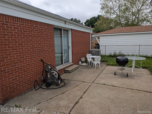 26914 Glendale, Redford, MI 48239 - view of patio with central air condition unit and grilling area