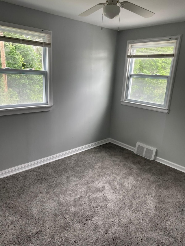 19943 Southfield Fwy, Detroit, MI 48235 - carpeted empty room featuring a ceiling fan and baseboards