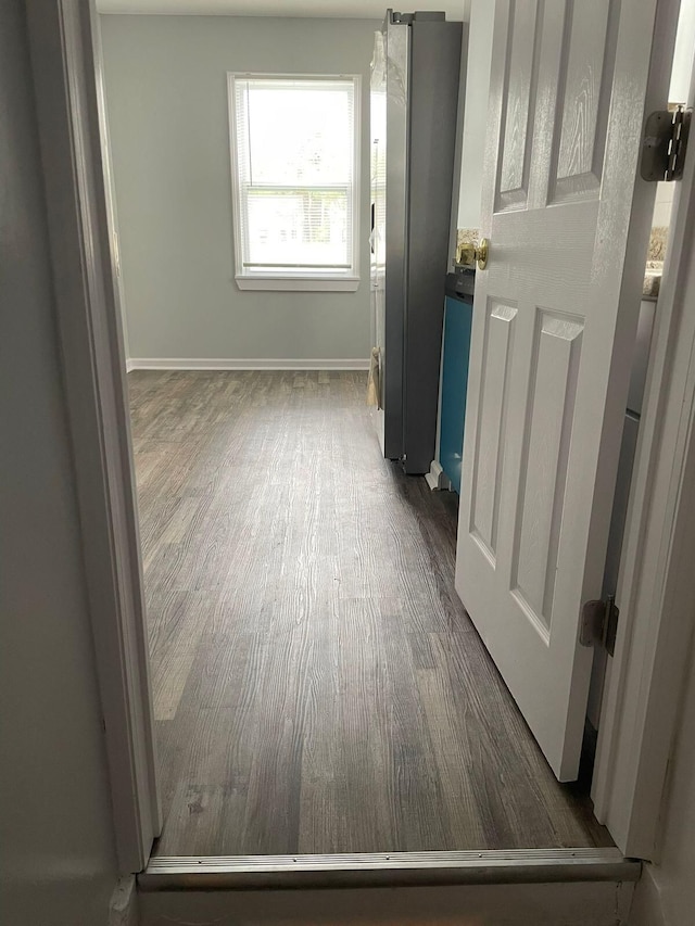 19943 Southfield Fwy, Detroit, MI 48235 - spare room featuring dark wood-style floors and baseboards