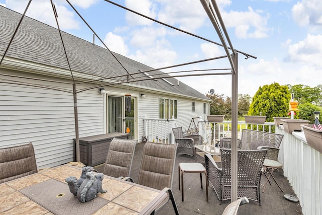 3460 Sears Rd, Horton, MI 49246 - view of patio with outdoor dining area