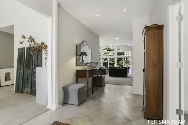 12993 144th Ave, Grand Haven, MI 49417 - corridor with light colored carpet, recessed lighting, and baseboards
