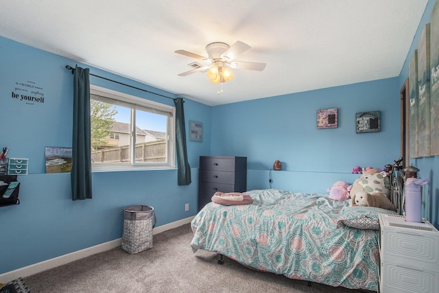 3076 Daybreak Ln, Holland, MI 49424 - carpeted bedroom featuring baseboards and a ceiling fan