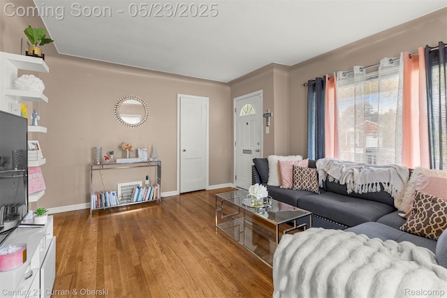3346 Westpoint St, Dearborn, MI 48124 - living area featuring wood finished floors and baseboards