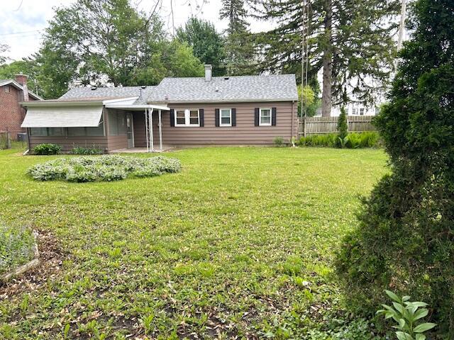 526 18th St, Jackson, MI 49203 - rear view of property