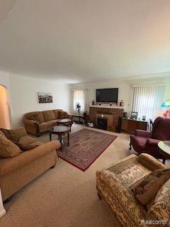 18598 Henry St, Melvindale, MI 48122 - living area with carpet