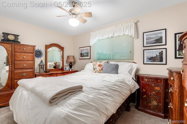 22540 Devonshire St, Woodhaven, MI 48183 - carpeted bedroom with a ceiling fan