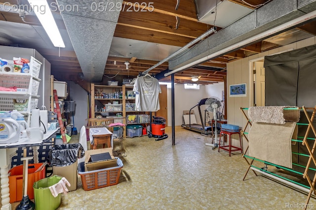 22540 Devonshire St, Woodhaven, MI 48183 - below grade area featuring tile patterned floors