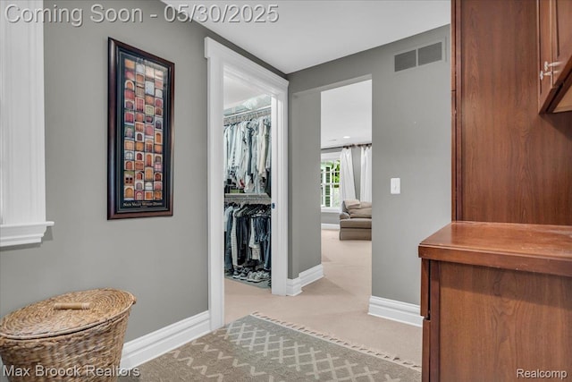 27160 Scenic, Franklin, MI 48025 - hall with carpet and baseboards