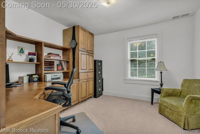 27160 Scenic, Franklin, MI 48025 - home office with light carpet and baseboards