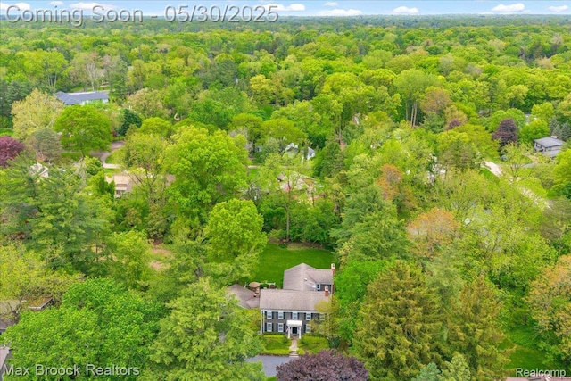 27160 Scenic, Franklin, MI 48025 - drone / aerial view of a heavily wooded area