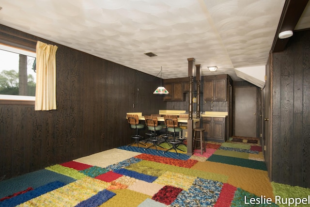 6221 Honeymoon Dr, Lakeview, MI 48850 - game room with wooden walls