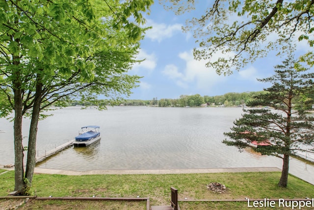 6221 Honeymoon Dr, Lakeview, MI 48850 - dock featuring a water view