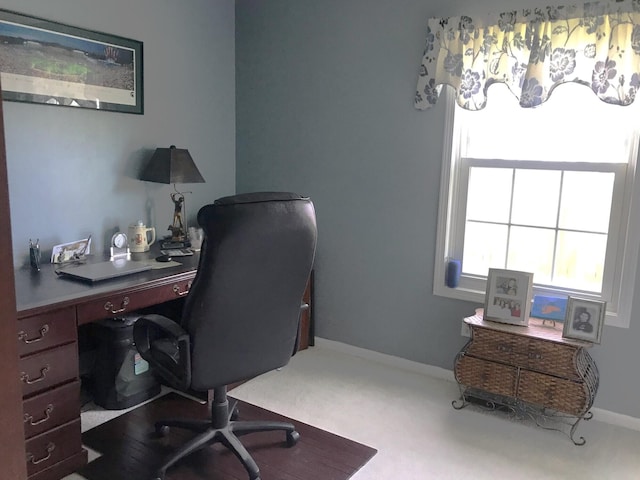 5883 Thistlewood Ave, Scotts, MI 49088 - carpeted home office with baseboards