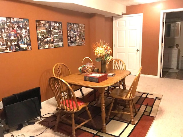 5883 Thistlewood Ave, Scotts, MI 49088 - dining area with carpet