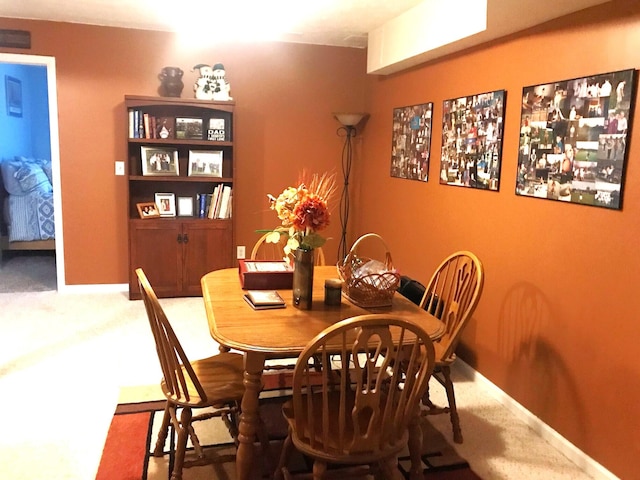 5883 Thistlewood Ave, Scotts, MI 49088 - dining room with carpet floors and baseboards