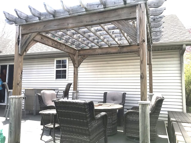 5883 Thistlewood Ave, Scotts, MI 49088 - deck with a pergola and a patio