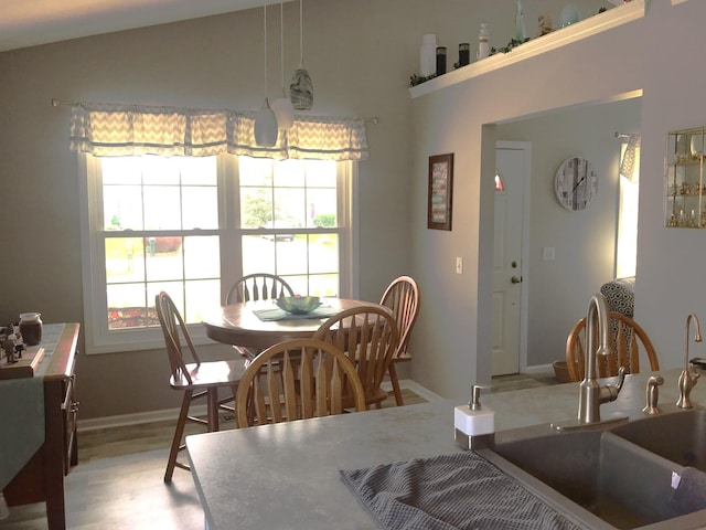 5883 Thistlewood Ave, Scotts, MI 49088 - dining room with baseboards and light wood-type flooring