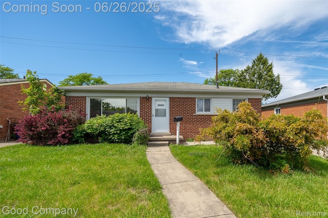 26730 W Davison, Redford, MI 48239 - view of front of house with brick siding and a front lawn