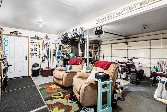 1977 Shipman Rd, Oxford, MI 48371 - garage featuring a garage door opener