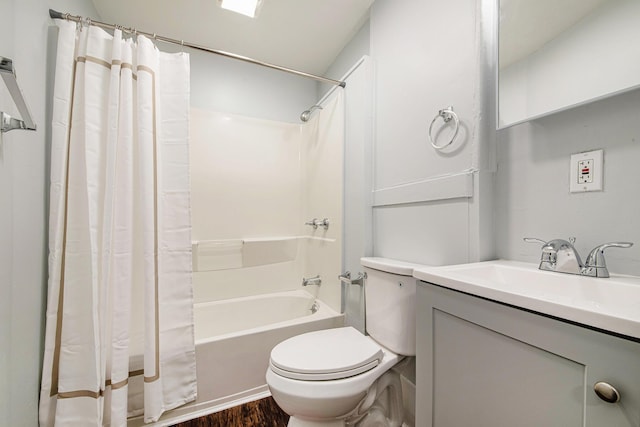 407 11th St NW Unit 409, Grand Rapids, MI 49504 - full bath with toilet, shower / bath combination with curtain, wood finished floors, and vanity