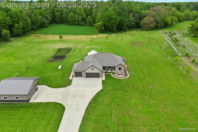6035 Beard Rd, Byron, MI 48418 - overview of rural landscape