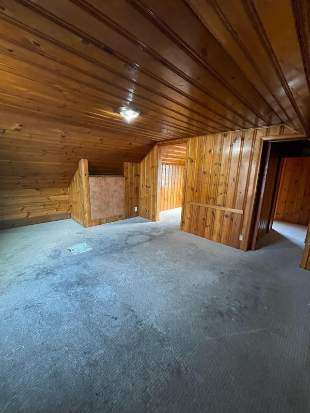 16500 Eastburn St, Detroit, MI 48205 - bonus room with carpet flooring and wooden walls