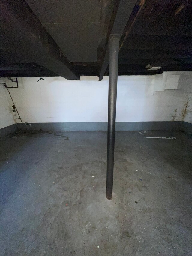 16500 Eastburn St, Detroit, MI 48205 - view of unfinished basement
