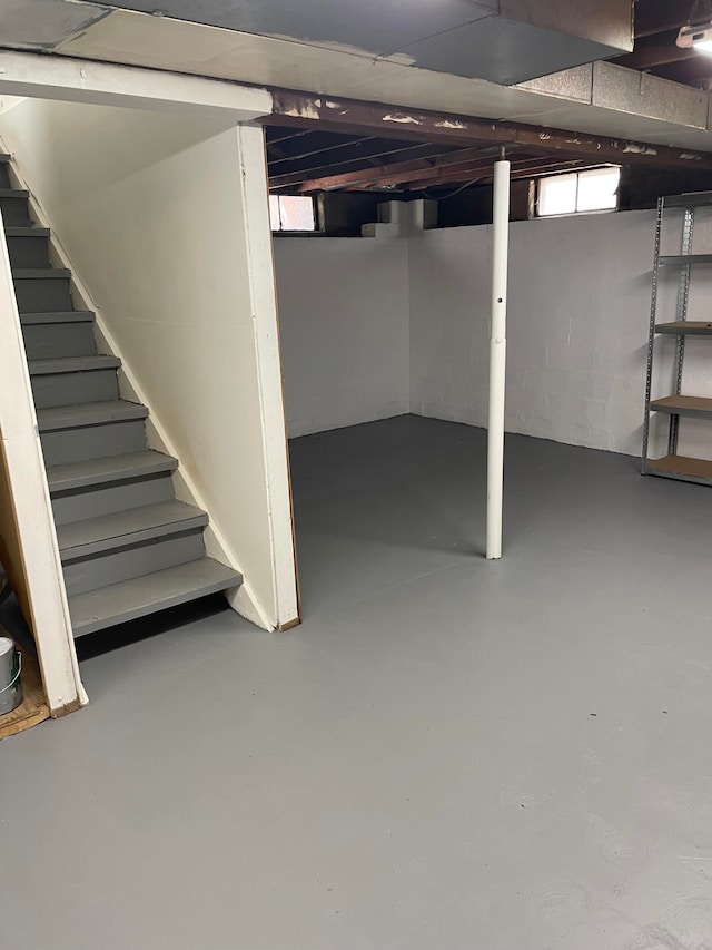 1659 Weymouth St, West Bloomfield, MI 48324 - basement with stairs