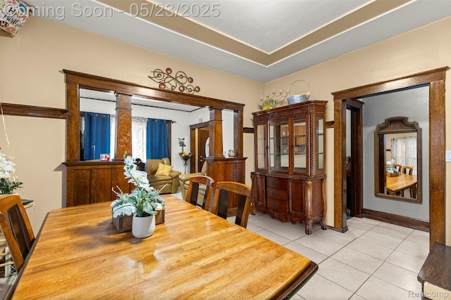 7295 Gartner St, Detroit, MI 48209 - dining room with light tile patterned floors