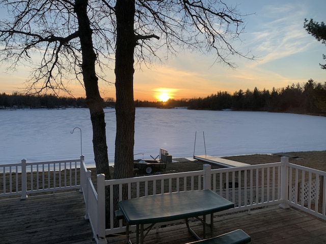 1797 Lawrence Dr, Bitely, MI 49309 - dock with a deck with water view