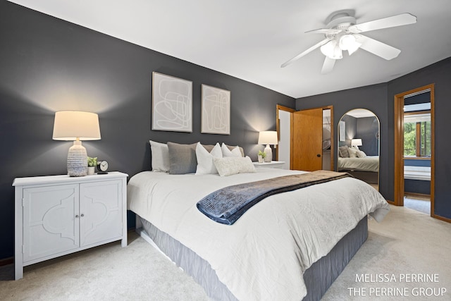7359 Cascade Woods Dr SE, Grand Rapids, MI 49546 - carpeted bedroom featuring a ceiling fan
