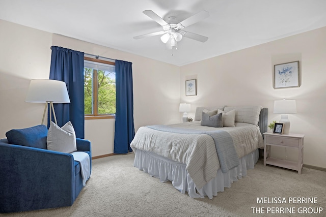 7359 Cascade Woods Dr SE, Grand Rapids, MI 49546 - bedroom featuring carpet flooring, baseboards, and ceiling fan