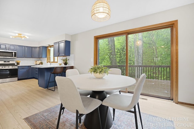 7359 Cascade Woods Dr SE, Grand Rapids, MI 49546 - dining space featuring plenty of natural light and light wood-style flooring