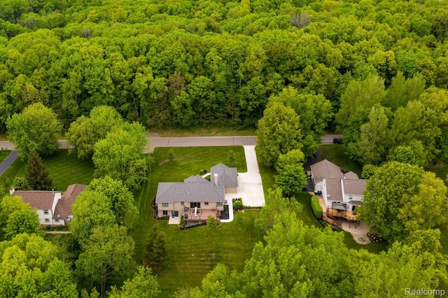 5502 E Alyssa Ct, White Lake, MI 48383 - bird's eye view of a forest